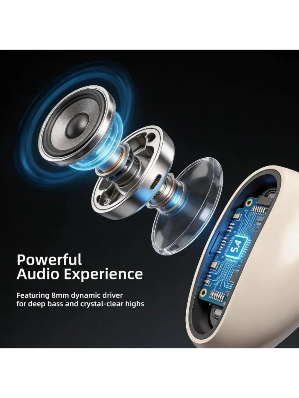 Wireless Sleep Earbuds for Side Sleepers, Mini Invisible, Bluetooth 5.4, 40H